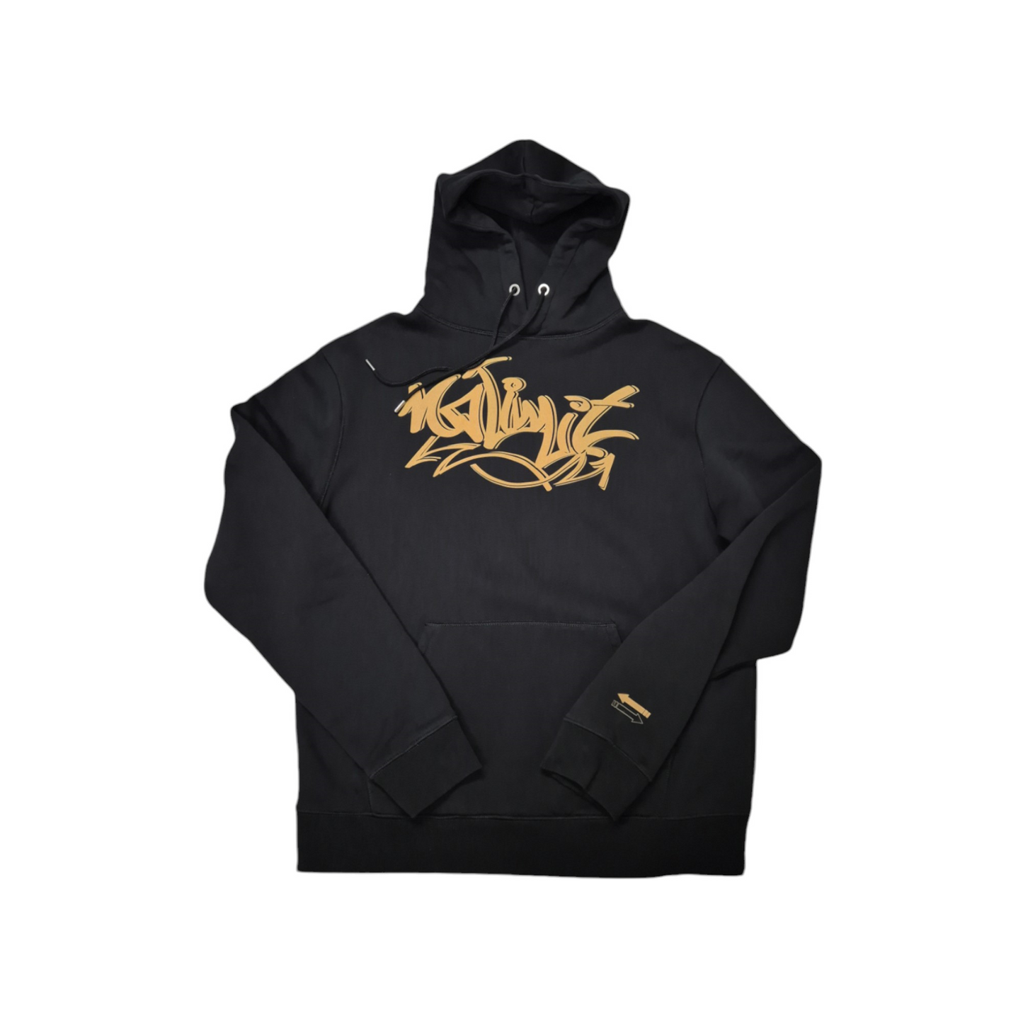Men's No Limit London Black Pullover Drawstring Logo Essential Hoodie