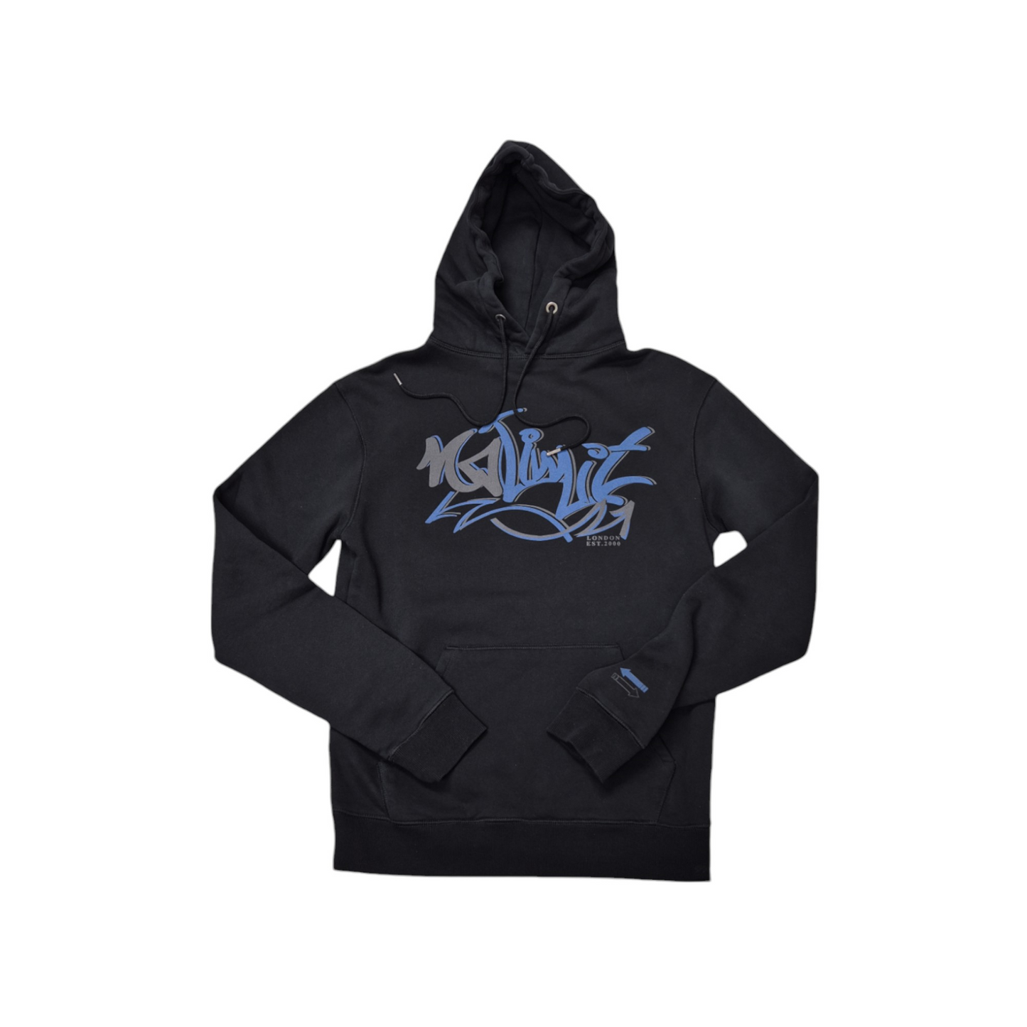 Men's No Limit Black Pullover Drawstring Logo Essential Hoodie