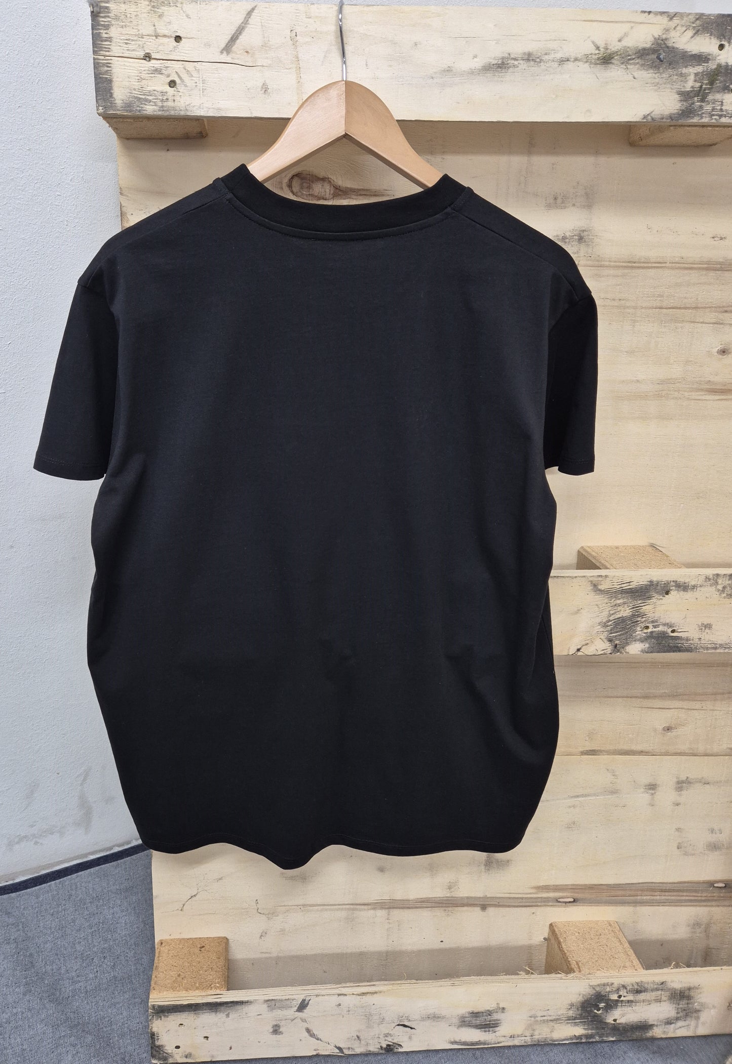 Men's Black Crew Neck T-shirt No Limit Essential Sport Logo tees