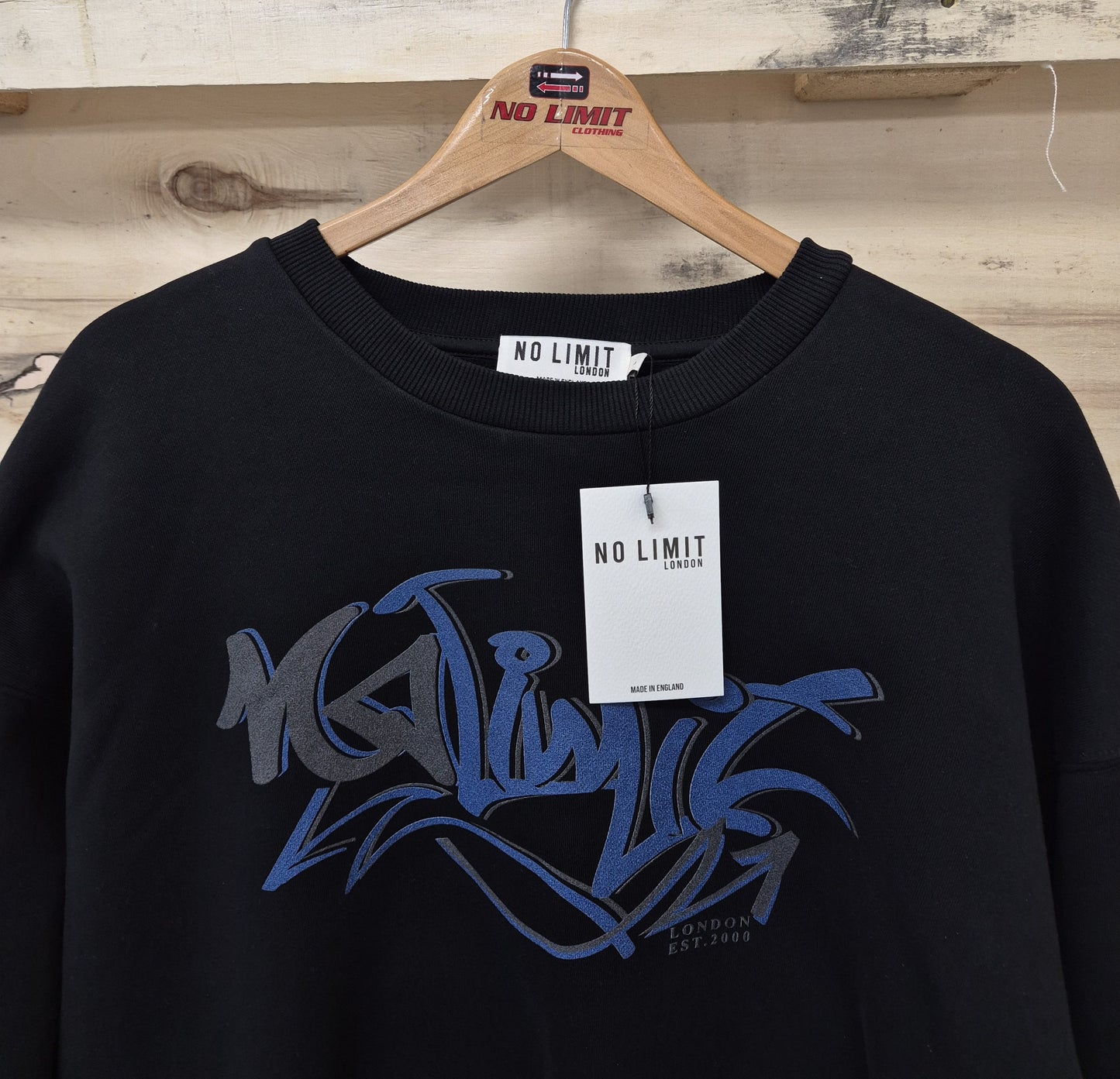 Men's Black Sweatshirt No Limit Graffiti Logo