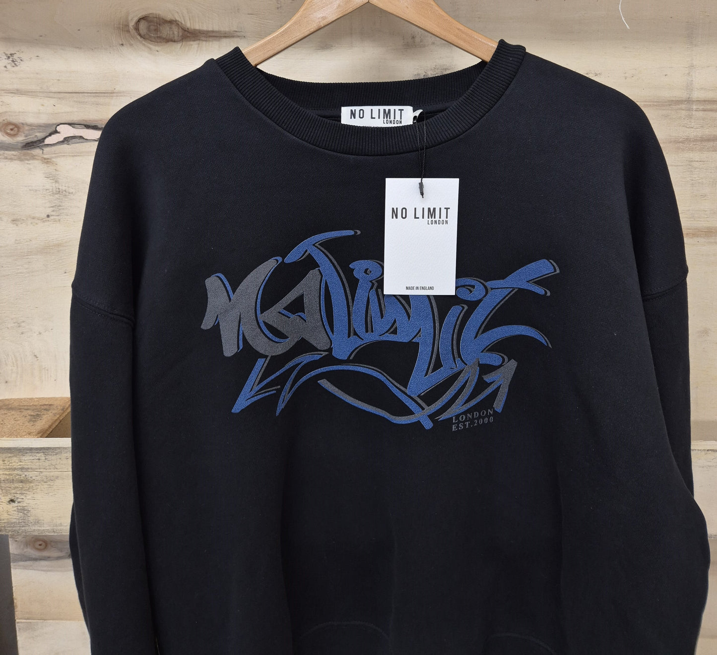 Men's Black Sweatshirt No Limit Graffiti Logo