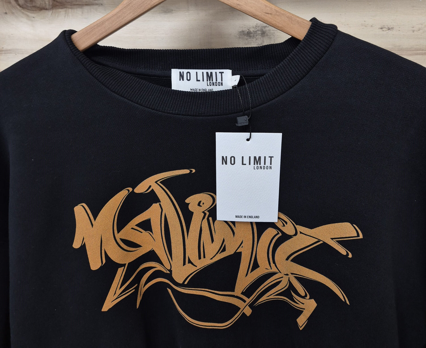 Men's No Limit Graffiti Print Logo Essential Sweatshirt