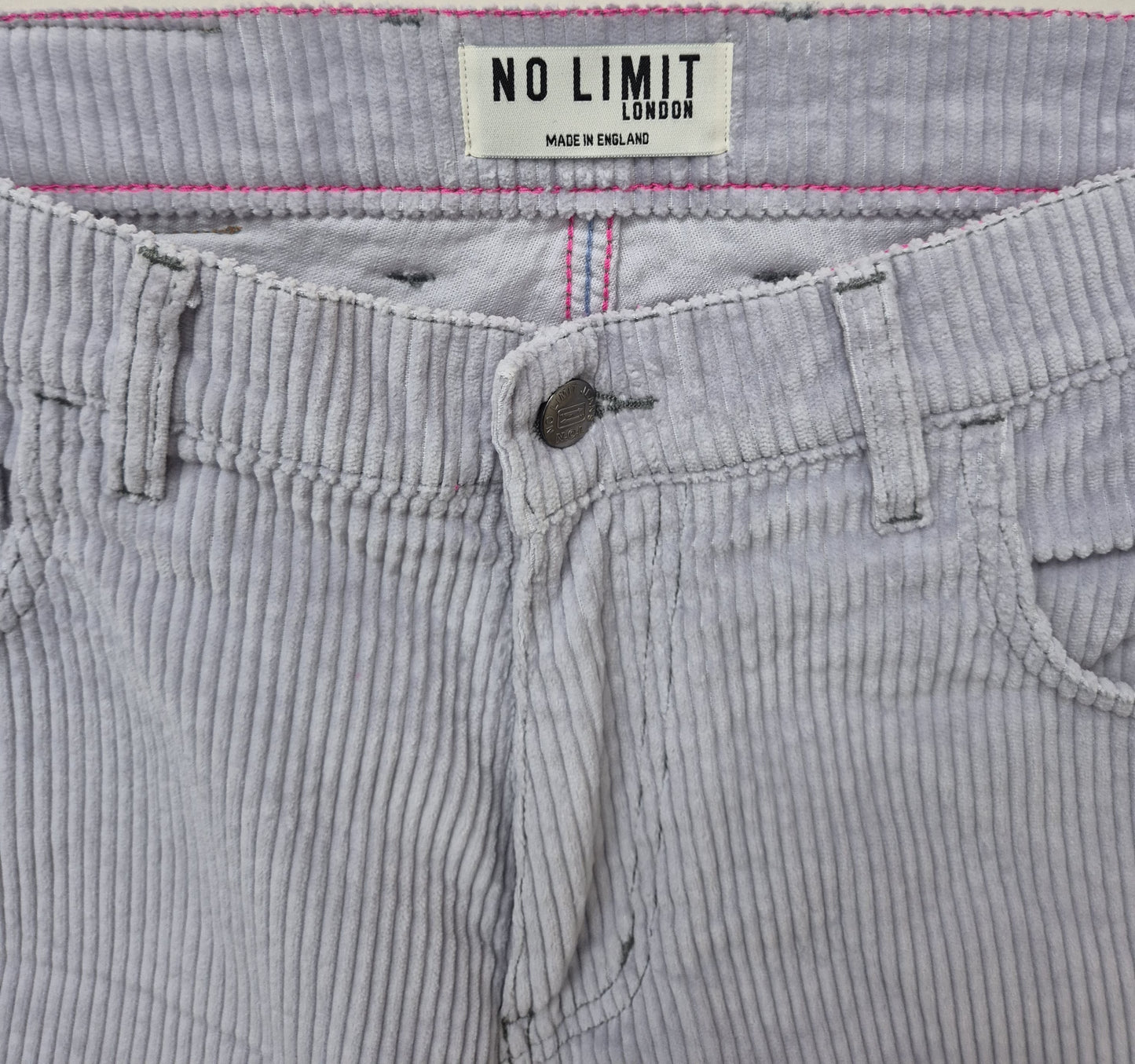Men's Sky Blue Baggy 24" Wide Leg Blouson Carpenter Jumbo Cords - N128
